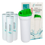 Filtro Caixa D'água E Cavalete Hidrofiltros + 4 Refil Extra