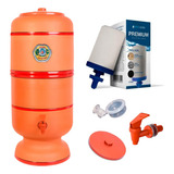 Filtro De Barro Santo Antônio Capacidade Total 6 Litros Com Vela Tripla Ação Oasis
