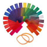 Filtro Difusor Colorido P/ Flash Universal Gelatina 20 Cores