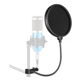 Filtro Flexível Proteção Para Microfone Tela Podcast Estudio
