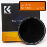 Filtro Nd2 A Nd400 Variável - K&f - 72mm - Envio Do Brasil