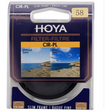 Filtro Polarizador Cpl Hoya 58mm Original Slim Frame