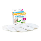 Filtros De Fonte De Água Catit Triple Action, Pacote Com 5