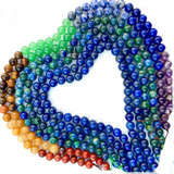 Fio De Pedras Naturais 8mm Diversas Cores Aprox: 47 Contas