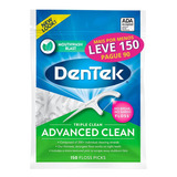 Fio Dental Dentek Floss Picks Triple Clean Adv Clean 90un