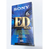 Fita Antiga Vhs Sony 6 Horas T 120 Lacrada