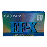  Fita Cassete K7 Sony Ef X60 Type 1 - Normal Bias 120 Us Eq
