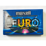 Fita Cassete Maxell Euro 90 Minutos -k7 Tape Lacrada