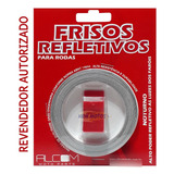Fita Friso De Roda Refletivo Para Motos Alcom Com Aplicador Cor Branca