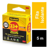 Fita Isolante Anti-chama Scotch 33+ 5 Metros - 3m