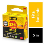 Fita Isolante Scotch 3m 33+ 19mm X 5m