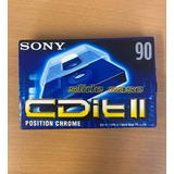Fita K7 Sony Cdit Ii 90 - Cromo Lacrada - Preço Unitário