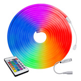 Fita Neon Led 5m 12v Flexível Alto Brilho Rgb Com Controle (não Acompanha Fonte)