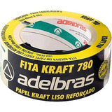 Fita Para Empacotamento Papel Kraft 780 48mmx50mts Unidade Cor Marrom Liso