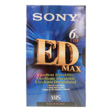 Fita Sony Ed Max Vhs 6h T-120 - Nova Lacrada