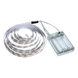 Fita Super Led 2m Metros Branco Quente Ou Frio Sem Fio Pilha
