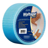 Fita Telada Azul Para Drywall Gesso Waltape Plus 100m - Wsw