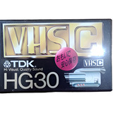 Fita Vhs C Tdk Hg30 Lacrada