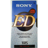 Fita Vhs Virgem Sony Ed T-120 Original Lacrada (made In Usa)