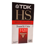 Fita Vhs Virgem Tdk Hs T-120 ( Lacrada )