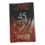Fita Vhs-c Jvc 45 Sx Lacrada