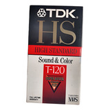 Fita Video Cassete Tdk T120 Nova Lacrada High Standart
