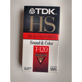 Fita Video Cassete Tdk T120 Nova Lacrada High Standart