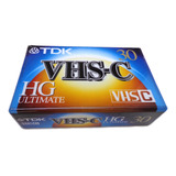 Fita Video Vhs-c Hg Tc-30 Tdk - Nova E Lacrada
