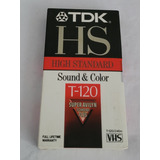 Fitas Vhs Tdk Hs - T-120 Hs - Sound & Color - 2 Unidades