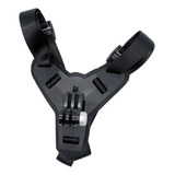 Fivela Com Adaptador Capacete Queixeira P/ Gopro E Similares Cor Preto Vibe Shoot