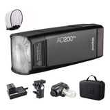 Flash Estroboscópico Godox Ad200 Pro, Compacto, 5600k, 200