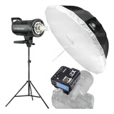 Flash Godox Sk400 Ii Sombrinha + Rádio Godox X2 Para Canon 220v