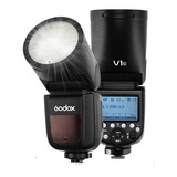 Flash Godox V1-c Cabeça Redonda E-ttl Speedlight Para Canon