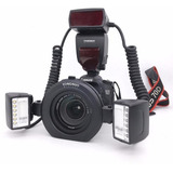 Flash Yongnuo Yn 24ex Ttl Macro Twin - Flash/led Para Canon Cor Preto