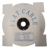 Flat Cable 8 Vias 1.27mm 28awg Cinza Rolo C/ 76,5mts