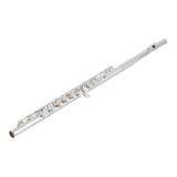Flauta Transversal Estudante C Yfl 222 Prata Com Case Yamaha