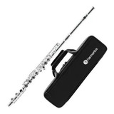 Flauta Transversal Harmonics C Hfl-5237s Soft Case Cor Prateado