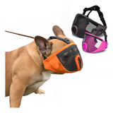 Focinheira Buldogue Regulável Respirável Pug Bulldog Top