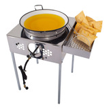 Fogão Fritador De Pastel C/ Escorredor E Tacho 18 Á Gás - R2
