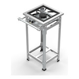 Fogão Industrial Aço Inox Alta Pressão 30x30 1 Boca