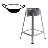 Fogão Pasteleiro Inox+tacho Nº20 Fritura Industrial Conjunto