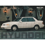 Folder Catálogo Folheto Prospecto Hyundai Excel (hy033)