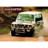 Folder Catálogo Folheto Prospecto Hyundai Galloper (hy059)