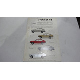 Folder Cores Vw Passat 1984 Brochura Prospecto Folheto Volks