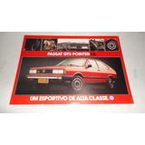 Folder Vw Passat Gts Pointer 1.8 Brochura Prospecto Folheto