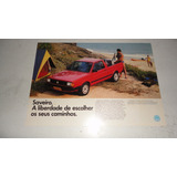 Folder Vw Saveiro C Cl Gl Brochura Prospecto Folheto Volks