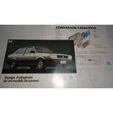 Folder Vw Voyage 1992 Cl Gl Brochura Prospecto Folheto Volks