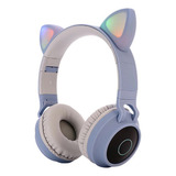 Fone Bluetooth Orelha De Gatinho Led