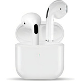 Fone Bluetooth Sem Fio Pro 4 Geração Compatível Para iPhone 8 X Xr 11 12 13 14 15 Cor Branco Compativel Com Ios