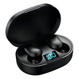 Fone De Ouvido Bluetooth 5.0 Par Sem Fio Duplo Premium Cor Preto